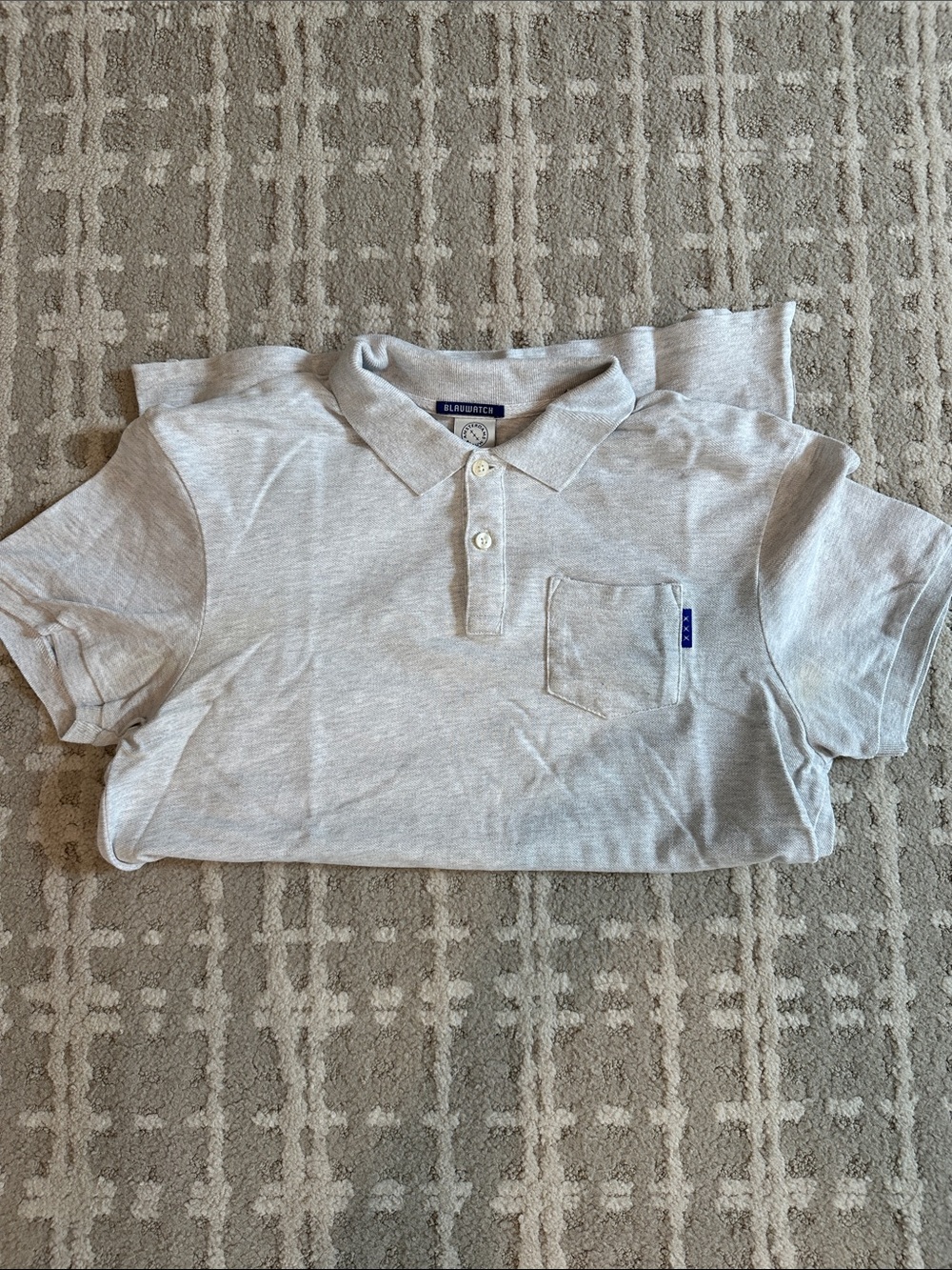 Scotch and Soda Men’s Heather Gray Polo with Pocket